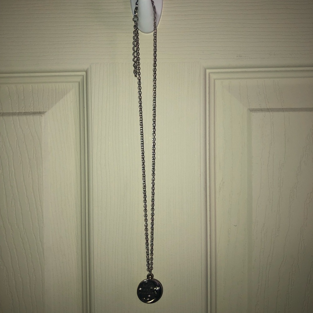 I love you to the moon and back silver necklace